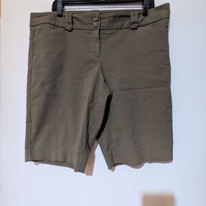 The Limited Green Bermuda Shorts Classic Fit